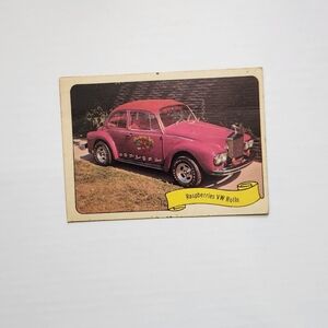 🍓 Vintage 1970 Fleer GEORGE BARRIS Kustom City Sticker - RASPBERRIES ROLLS 🏎️